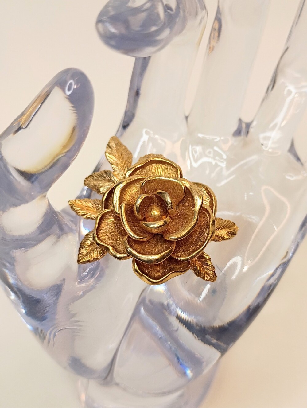 Sara Coventry Goldtone Rose Brooch